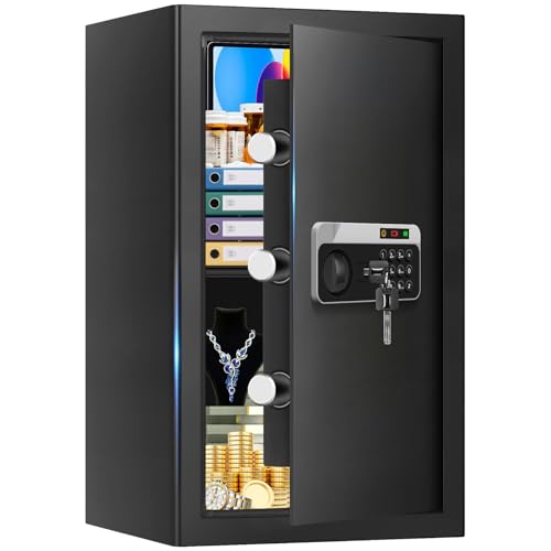 Fireproof Safe with Digital Keypad and Alarm System