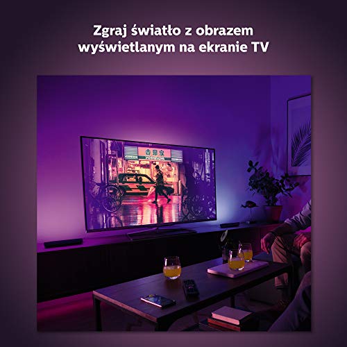 Philips Hue Play White and color ambiance Podłużna lampa, czarna, do rozbudowy, 16 mln kolorów, możliwość przyciemniania, sterowanie aplikacją