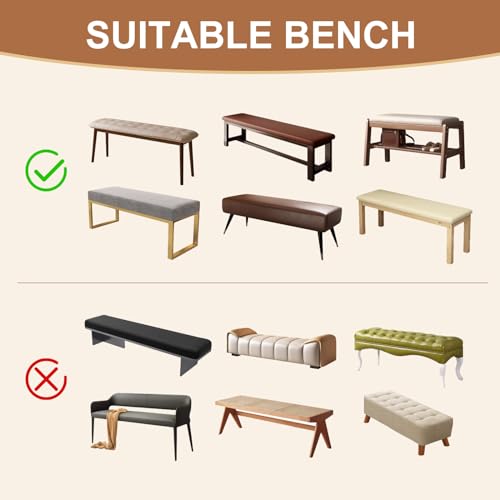 Genina Waterproof Seat Covers for Chairs Seat Covers for Dining Room Chair Slipcovers Kitchen Chair Covers Dining Chair Covers by Genina - Image 7