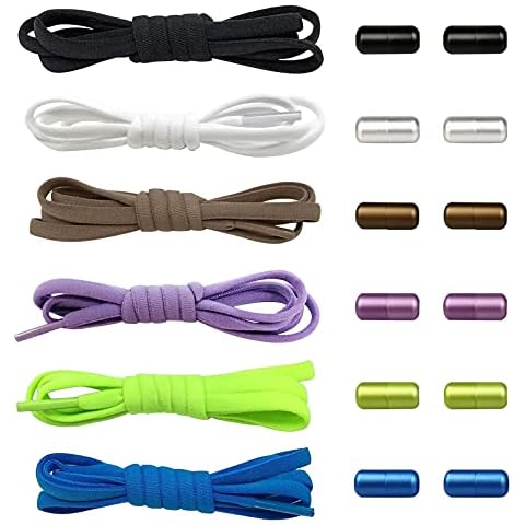 Tycoonest 6 Pairs No Tie Shoelaces Cover