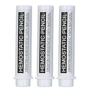 TROKAF 3PCS Pen Type Styptic Pencils Set Bloodstone Stops Cuts Bleeding Shaving Cut Stick Anti-Infection Men’s Shaving Tool