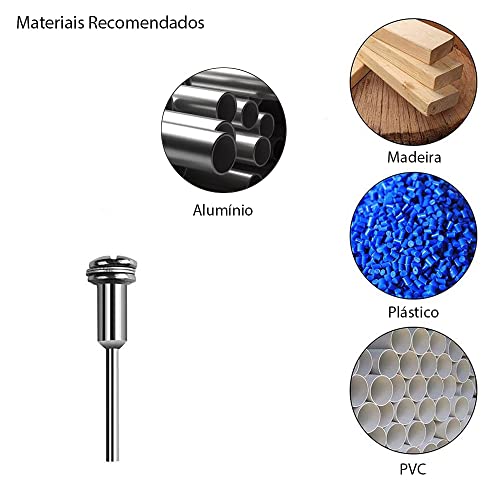 Kit Disco Corte Serra 2 Haste Para Micro Retifica e Dremel 8 Peças
