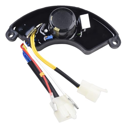 Lawnoval AVR Regolatore di tensione automatico 450V 680uF per generatore 4KW-7.5KW, compatibile con 9HP-14HP e generatori diesel, connettore a 6 fili