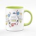 Produktbild Tasse zur Einschulung - Endlich Schulkind - Geschenke zur Einschulung für Mädchen & Junge - Zum Schulanfang für die Schultüte - Farbe wählbar (Hellgrün)