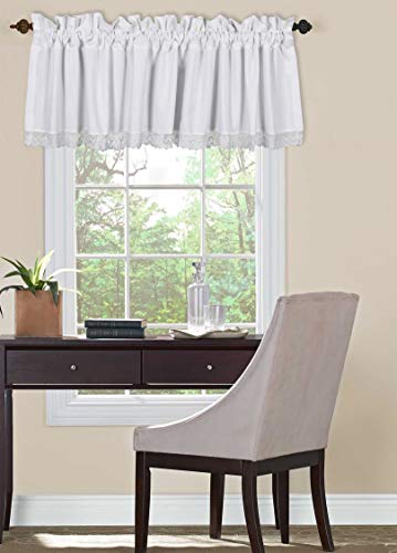 Ramanta Home 38849 Curtain Valance For Windows 100% Cotton Slub Farmhouse Design thumb #1