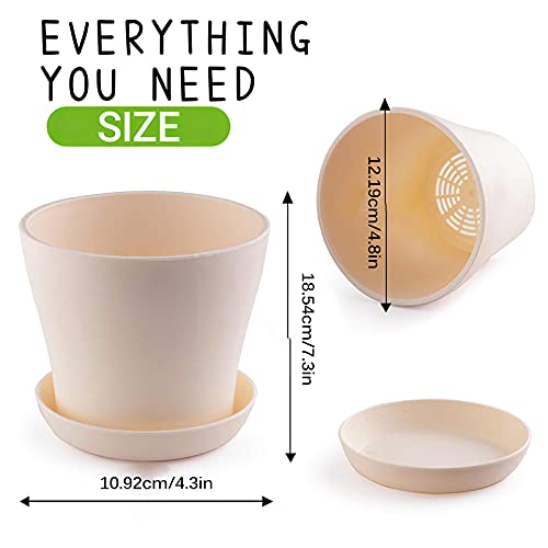 ConpConp Kruid Tuinieren Kits, Bonsai Tree KIT, Starter Grow Plant Kit, Sets Inclusief 4 Verdikte pp Bloempot met… - Afbeelding 5