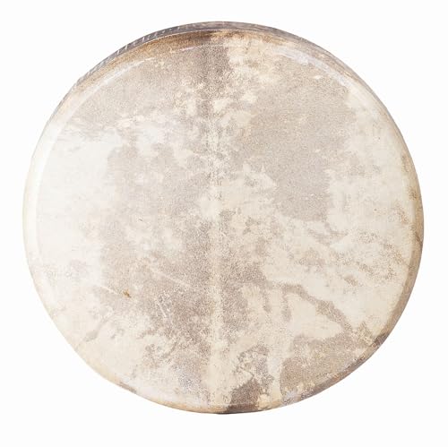 Handcrafted Shaman Drum 16\" 20\" 24\" Goat Skin, Viking Leather Style - Native American Frame Drum - Musical Gift - Authentic Sound & Artistry (16 inch)