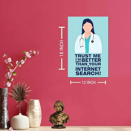 Image of Clinic Posters for Wall | Hospital Posters for Wall Art | Wall Posters for Dental, Eye Hospital, Orthopedic, Baby Clinic | Clinic Stickers for Room Decor | Hospitals Related Wall Decor Items