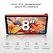 Blackview ZENO1 8 Zoll Tablet Android 15 90Hz 800x1280 - Ultra Leicht&Kompakt Gaming, T615 8-Kern KI-Chip,18 GB RAM+256 GB ROM(2TB TF)/4G LTE+WiFi 5G/Face ID/6000mAh 10W/8MP+8MP/Widevine L1/BT5.2/GMS