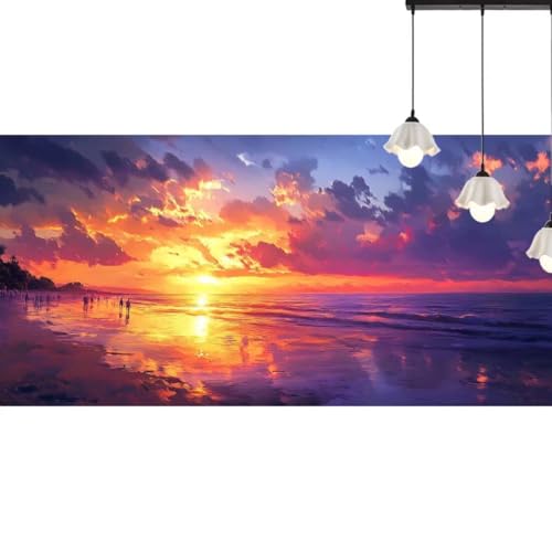 Kit Complet Peinture Diamant Coucher de Soleil pour anti-stress et déco salon