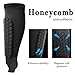 Linkidea Soccer Shin Guard with Ankle Brace, Calf Compression Sleeve with Honeycomb Pads for Kids Youth, All-Round Protection Sports Accessories Fits Game & Training (Size M)