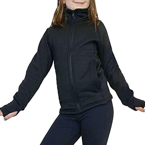 Victoria s Challenge Warm Fleece Ice Figure Skating Jacket Blue Pink Purple Black VJ1 CL