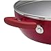 Paula Deen Signature Porcelain Nonstick 12-Inch Covered Chicken Fryer, Red Speckle