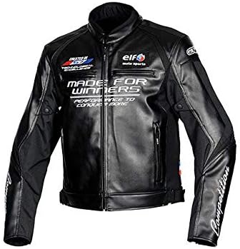 Amazon | [エルフ] バイク用ジャケット ｴｳﾞｫﾙﾂｨｵｰﾈPUﾚｻﾞｰｼﾞｬｹｯﾄ Black 
