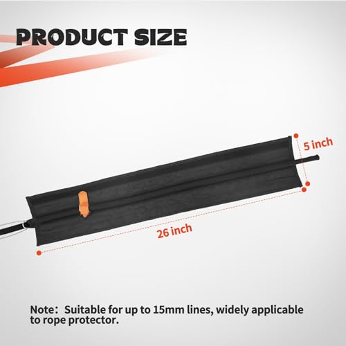 ProSSS Arborist Rope Protector - 26" PVC/Polyester with Telescopic Fixation Strap & Buckle (2-Pack) by ProSSS - Image 6