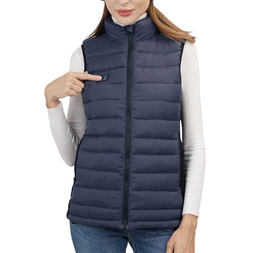 Loowoko Heated Vest for Women with Battery Pack Included, Rechargeable Heated Jacket Coat Electric Heating Vests for Winter4