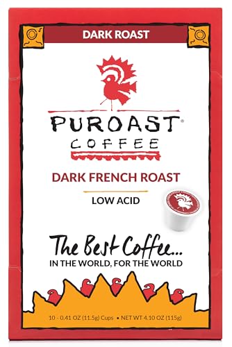 Puroast Low Acid Coffee| French Single Serve Pods...