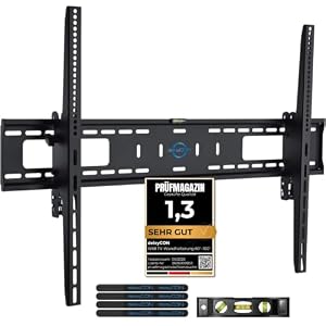 deleyCON Universal TV Wandhalterung 60"-100" Zoll, Neigbar, bis 75 kg