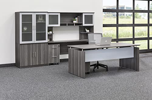 Mayline Mnbbflgs Medina 3-Drawer Lockable Mobile File Cabinet, 26.75"H, Gray Steel Laminate #TOP1