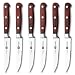 Steak Knives Knife Set of 6 or 12 - Stainless Steel Serrated Steak Knife Set w/German Stainless Steel Blade, Full Tang Handle, and Natural Rosewood - Steak Knifes Gift Box Set Not Dishwasher Safe