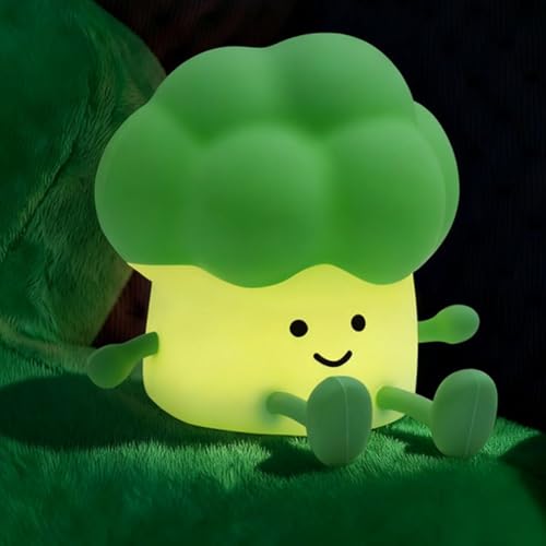 Lámpara de noche de brocoli de silicona recargable miniatura 6