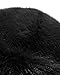 Women's Faux Fur Fluffy Bucket Hat Winter Warm Fuzzy Mongolian Hat Fisherman Cap Beanie (US, Alpha, One Size, Black)