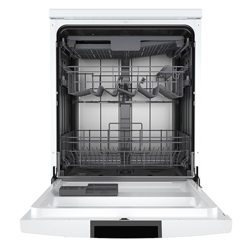 Teknix TFD616W Freestanding Dishwasher - 14 Place Settings - Top Cutlery Tray - 30 Minute Rapid Clean - Extra Dry Function - White, H84.5 x W60.0 x D61.0 (cm) - 2