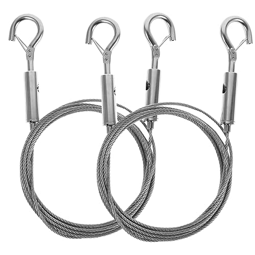 Uonlytech 2pezzi Cavo Acciaio Inox Per Appendere Foto e Ganci Di Sicurezza Filo Robusto Per e Decorazioni Murali