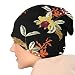 Hermoso Gorro de Punto cálido de Invierno con Flores de orquídeas de...