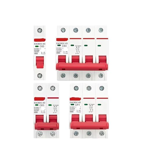 Disjoncteur solaire 4P 6A DC 1000V pour la protection contre les surcharges photovoltaïques
