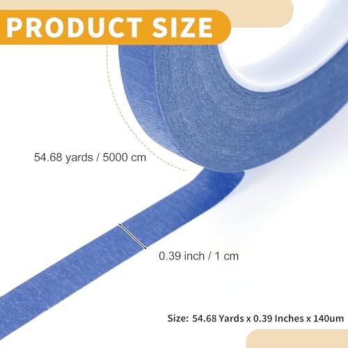 Image of 1 Pc Painters Tape Masking Master Tape Easy Removal Blue 5000x1x0.01cm / 54.68 Yards x 0.39 Inches x 140um
