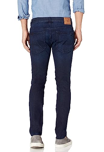 Buffalo David Bitton Men's Skinny Max Jeans, Sanded And Faded Indigo, 32W X 34L #TOP1