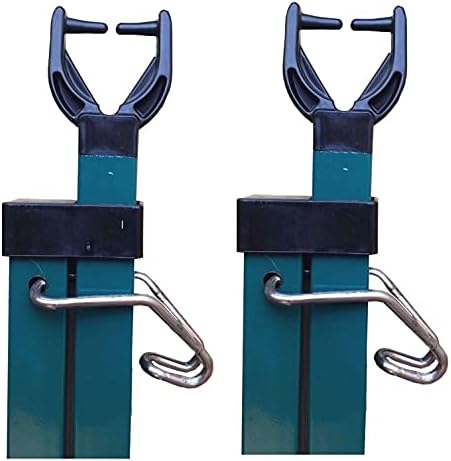 MONSAR Addiz Prop Pair Square Metal Galvanised Garden Washing Line Outdoor Extendable Pole 2x Cloths Prop Laundry Support Pole Extending Airer