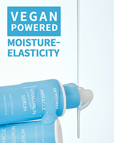 Dewytree Miracle Hyaluron Serum, Hyaluronic Acid Facial Serum With Peptides, Panthenol, And Ceramide For Lifting Effect, Anti-Aging & Repairing Skin Barrier, 1.35 Fl.oz. #TOP2