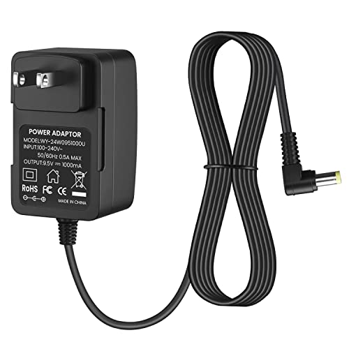 9.5V Ac/Dc Adapter For Casio Ade95100Lu Ade95100B Power Supply Charger For Casio Piano Keyboard -Sa-46 Sa-47 Sa-76 Sa-77 Sa-78 Ctk-2080 Ctk-2300 Ctk-2400 (8.2 Ft Long Cord) #TOP5