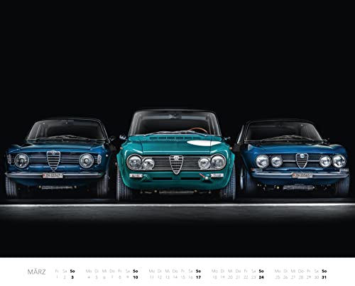 Passione Alfa Romeo Kalender 2024: Ikonen der italienischen Kultmarke. Wandkalender Posterkalender Sportwagen Oldtimer - Image 4