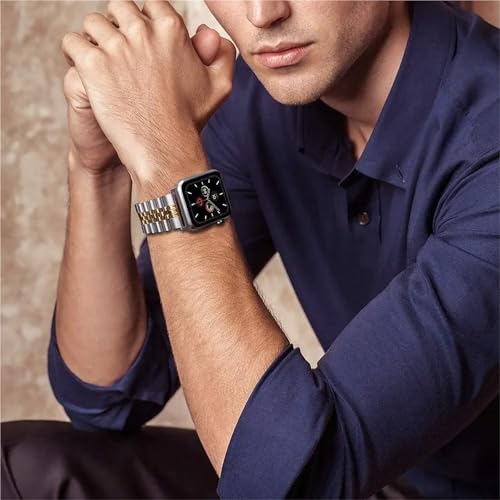 Bracelet Apple Watch en acier inoxydable avec boucle déployante
