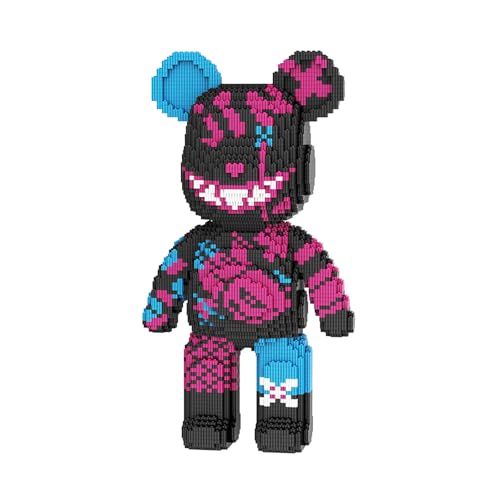 yaoyaoplay Jinx Violent Bear Building Blocks (5450 PCS), Building Blocks for Adults & Teenager, 3D Micro DIY Building Block Sets, Teddy Blocks, Creative Toys Ideal Gift for Family & Friends