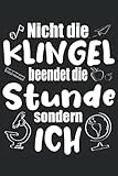 Lehramt Nachhilfe Pausenklingel Lehrer Schulstunde: Lehrer Tagebuch 120 Seiten liniertes Papier Handliches Format (15,24 × 22,86 cm entspricht ungefähr DIN A5)