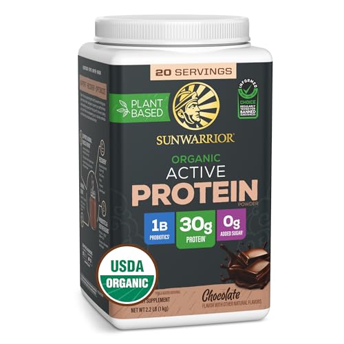 Sunwarrior Organic Plant Based Protein Powder | Vegan Organic Protein Powder with BCAA Amino Acids...