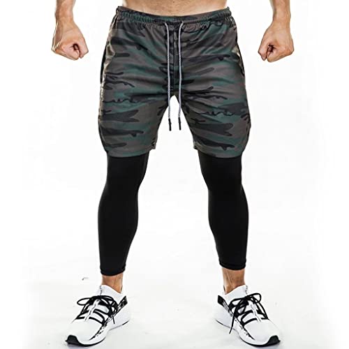 Legging short de sport homme RLKHXBS anti-frottement et respirant