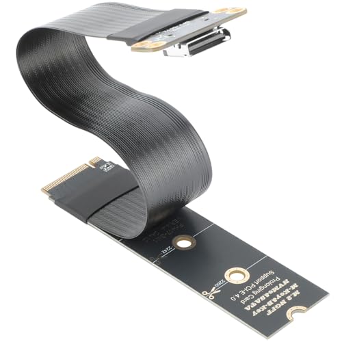 OwlTree M.2 NVME Pcie to OCuLink SFF-8612 Adapter, PCIe 4.0 x4 64Gbps to OCuLink SFF-8611 4i Host Adapter for eGPU GPU and M.2 NGFF SSD 2230 2242 2260 2280 (5.9inch)