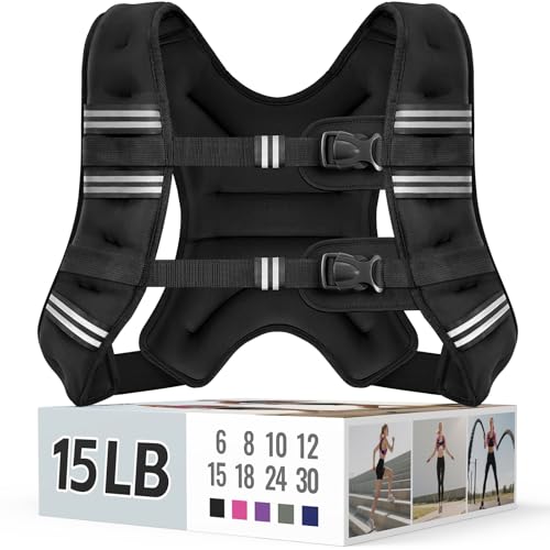 Zeerun Weighted Vest for Women & Men with Reflective Stripe