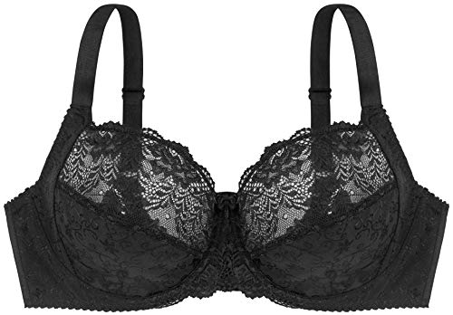 Dorina Damen Bügel BH Philippa D15006A, Einfarbig, Gr. 100D, Schwarz (Schwarz (Black V00) V00)