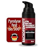 Norkyst Backofen Fett H1-Zertifiziert & Pyrolysefest 30ml, Hochtemperaturbeständig, für alle gängigen Teleskopauszüge & Ofenteleskope von Miele, Bosch Siemens etc. Made in Germany