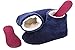 Snookiz Microwaveable Heated Slippers for Women, Size 10/11-Flannel Blue