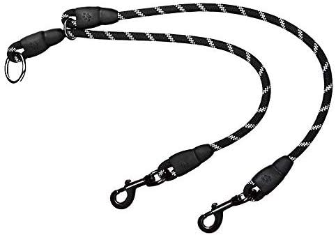 AUTOWT Double Dog Leash, 2019 New Version No Tangle 360° Swivel Rotation Reflective Double Lead Adjustable Length Dual Two Dog Lead…