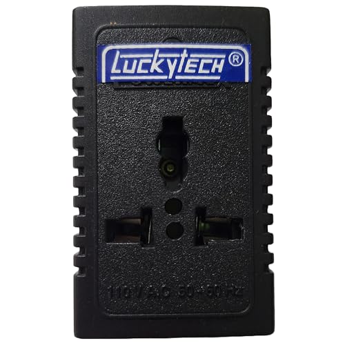 220V to 110V Stepdown Lucky Tech® Voltage Converter 1000W USA to India Universal 3 Pin Input Plug (Wave Form) (1000 Watt)