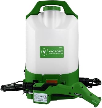 Victory Innovations Cordless Electrostatic Backpack Sprayer Machine for disinfectants, sanitizer, Cleaning,Green,VP300ES