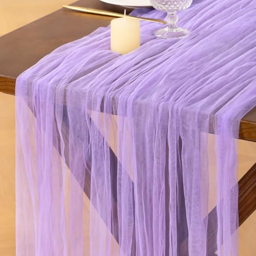Cheesecloth Table Runner Tulle Fall Boho Wedding Shower Party Home Decor